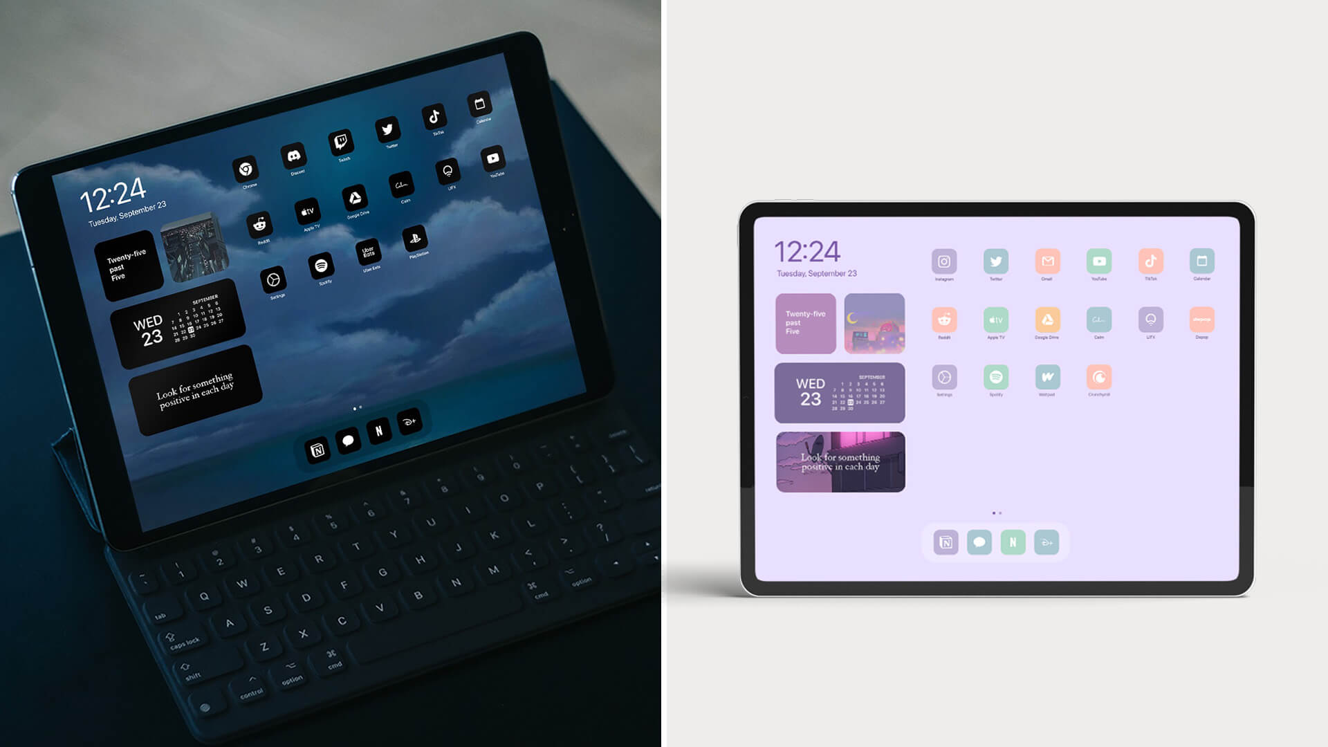 aesthetic-ipad-home-screen-ideas-layouts-ios-17