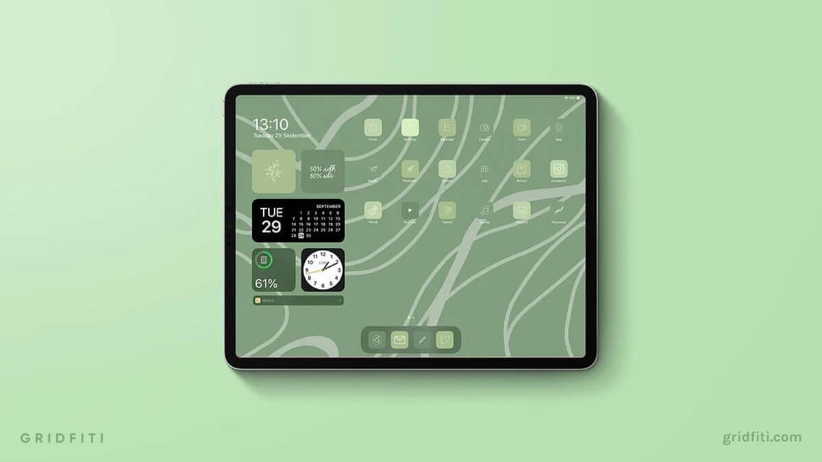 Green Ipad