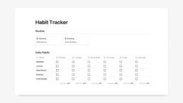Best Notion Habit Tracker Templates