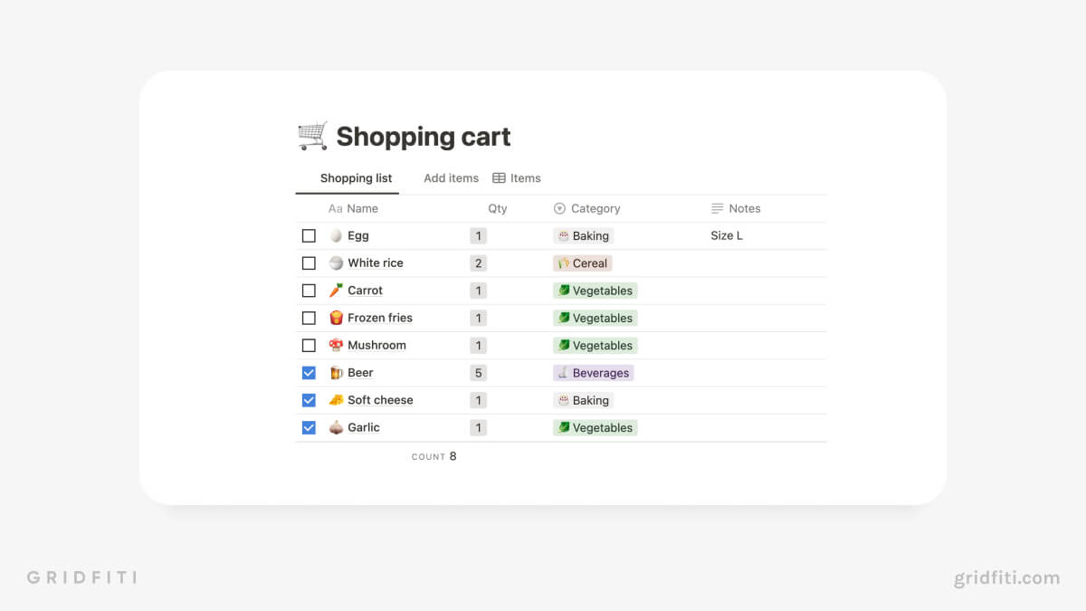 Simple Shopping Cart Template