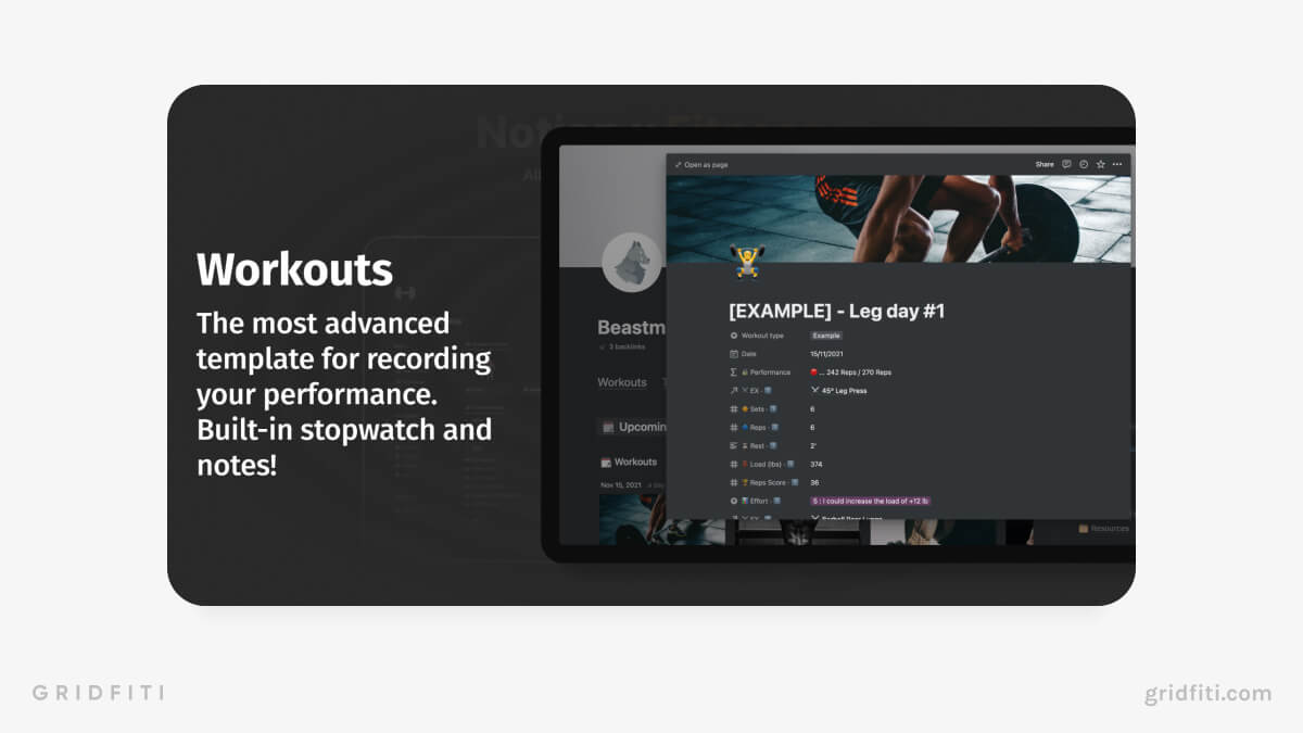 Notion Workout OS