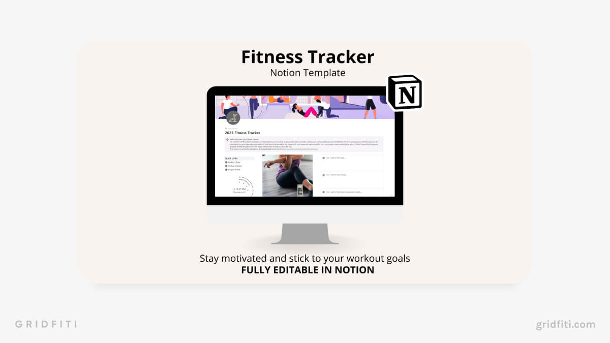 Fitness Tracker Template for Notion