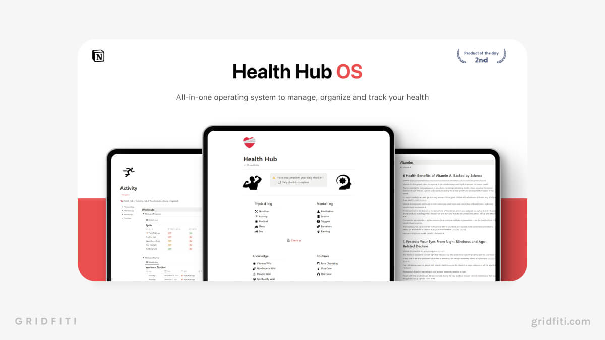 Notion Health Hub OS