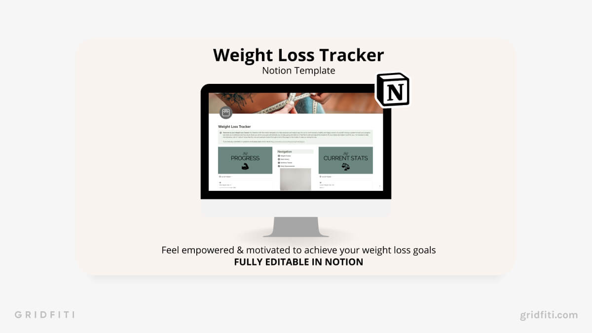 Notion Weight Loss Tracker