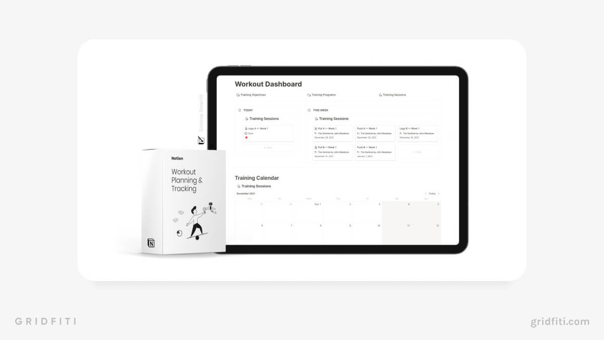Galeria de modelos do Notion — Ultimate Workout Companion