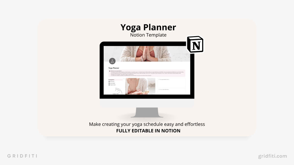 Notion Yoga Planner Template