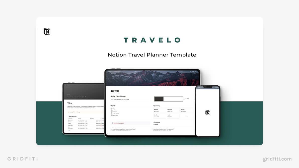 notion travel template