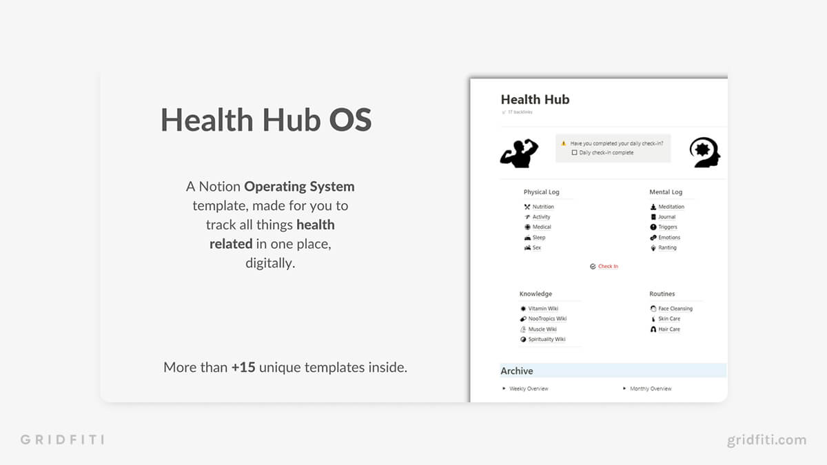 Notion Health Template