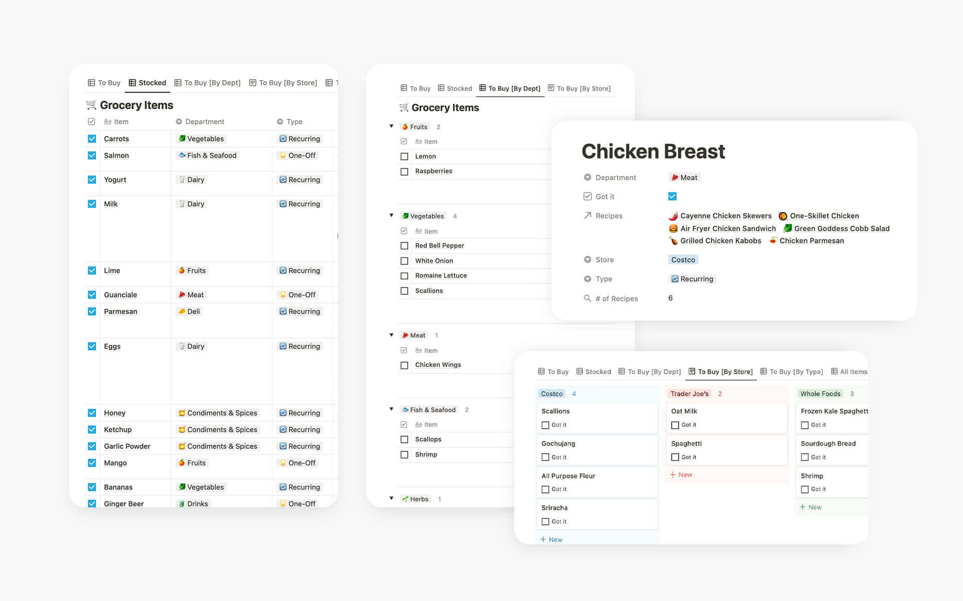 The 14 Best Notion Grocery & Shopping List Templates