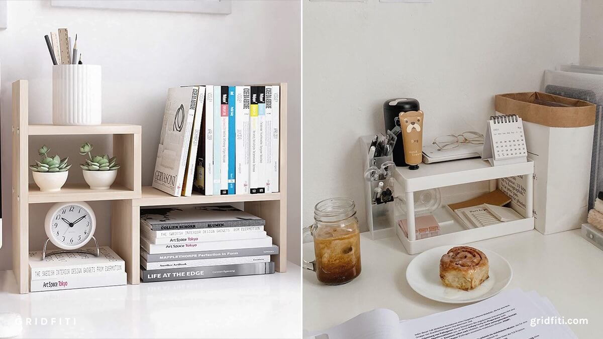 Aesthetic Desk Storage & Organization