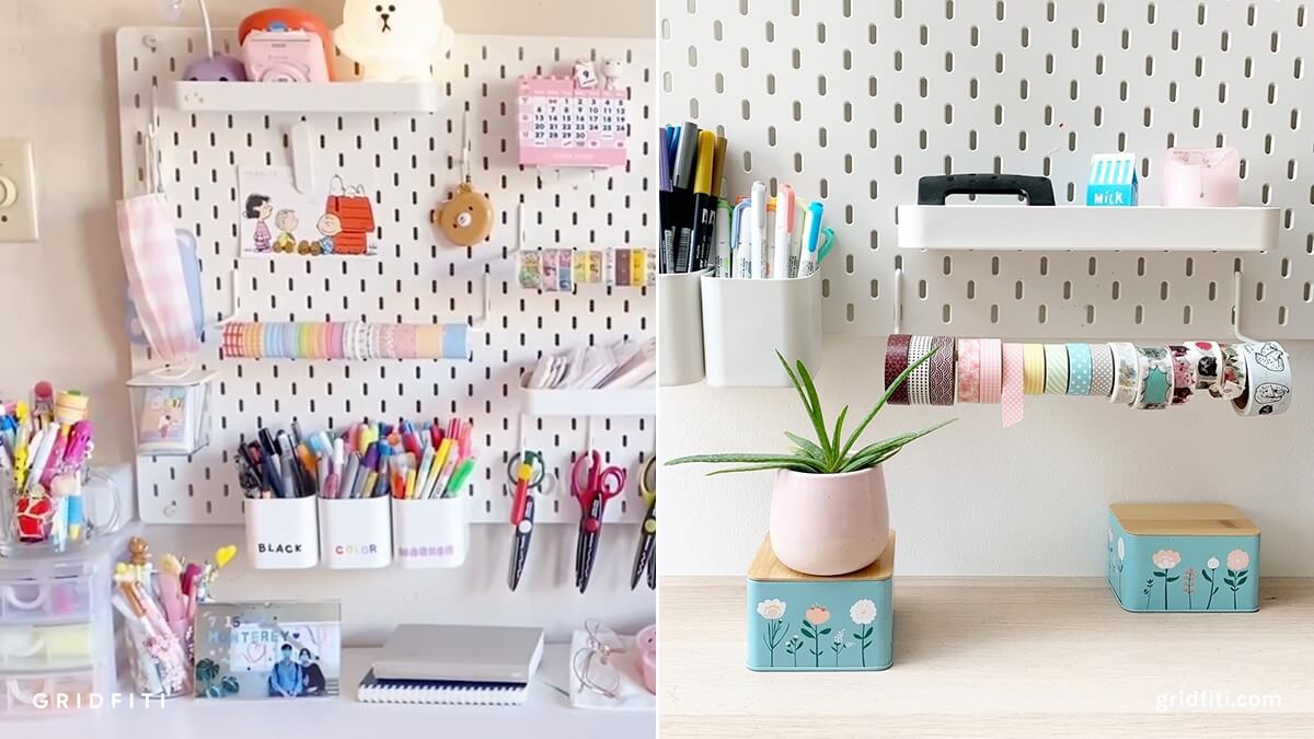 Cute Desk Pegboard