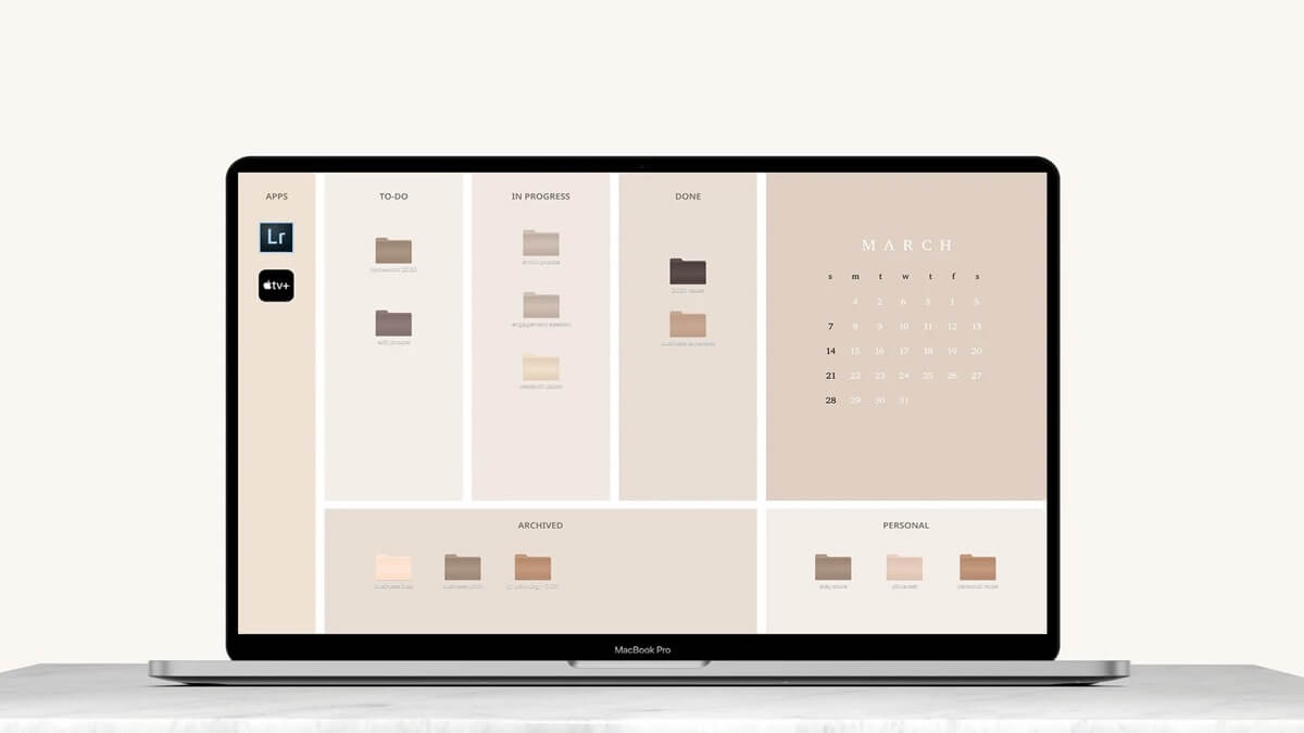 Aesthetic Desktop Organizer Wallpapers