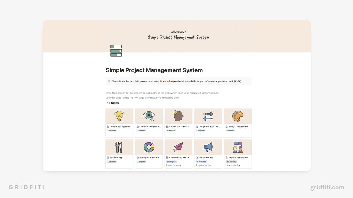 The 10  Best Notion Productivity Templates Gridfiti