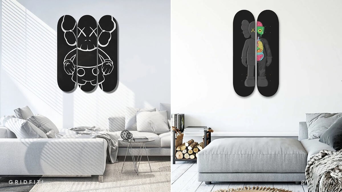 Hypebeast & Streetwear-Inspired Skateboard Wall Decor