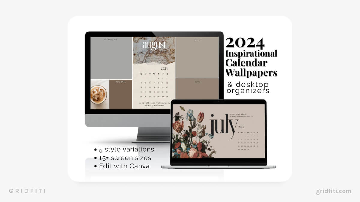 Inspirational Calendars & Desktop Organizers