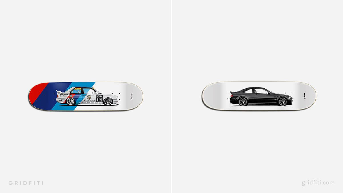 BMW Skateboard Wall Art