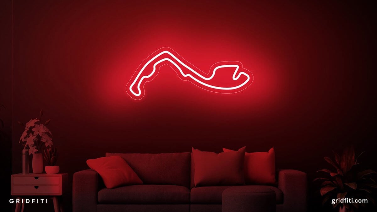 F1 Grand Prix Track Neon Lights