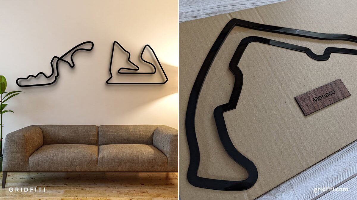 F1 Racetrack Wall Art