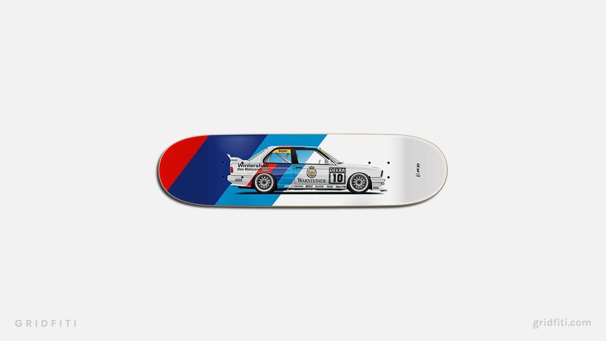 Car Skateboard Wall Art