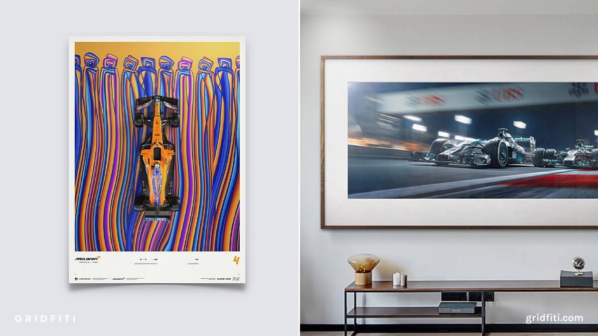 F1 Race Car Wall Art Prints