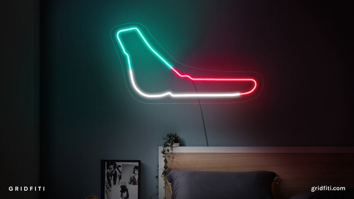 F1 Neon Race Track Decor