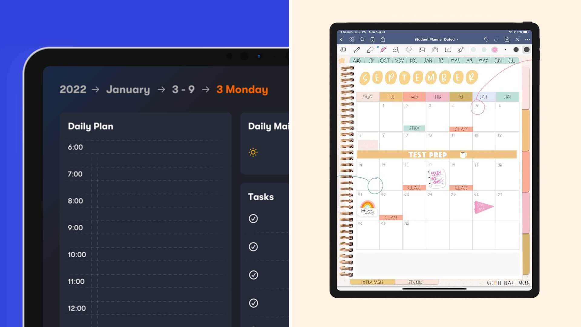 free digital student planner goodnotes