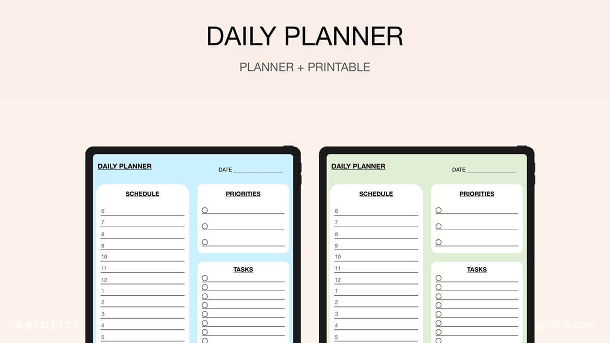 Digital Daily Productivity Planner. Goodnotes, IPAD