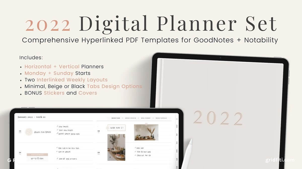 Minimal GoodNotes Planner