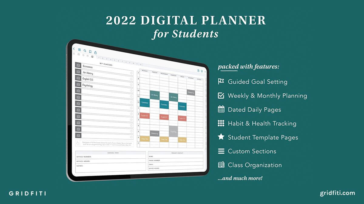 GoodNotes Student Digital Planner