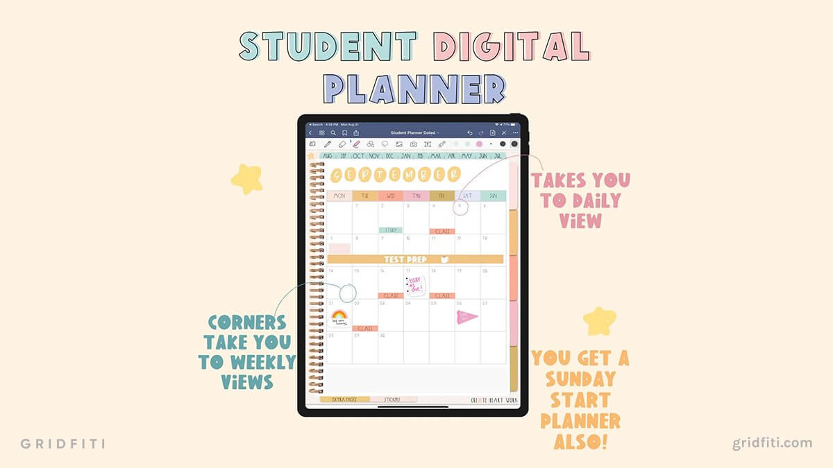 Cute GoodNotes Digital Planner