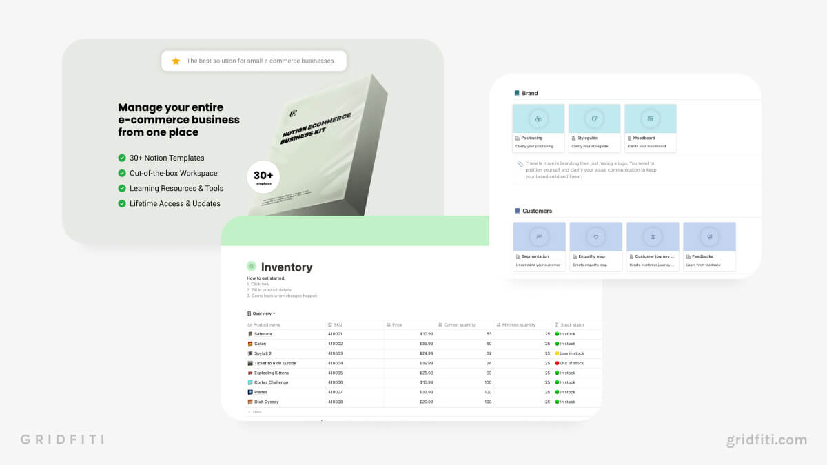 Notion Ecommerce Business Kit