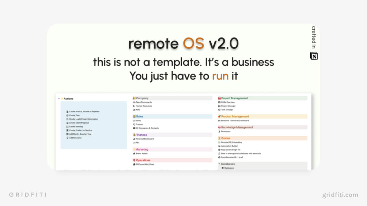 Notion Template for Remote Companies
