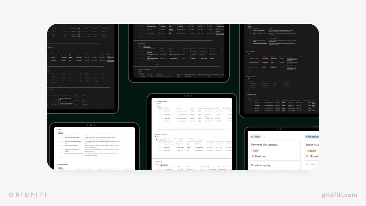 Notion Customer Support Template