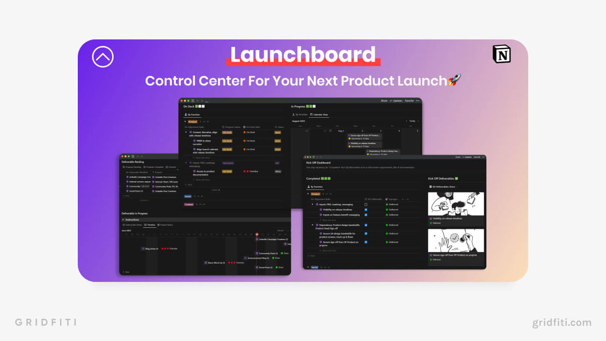 Notion Launchboard