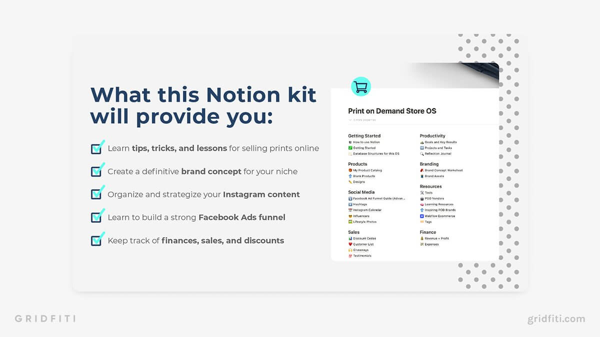 Notion Print on Demand Business Template