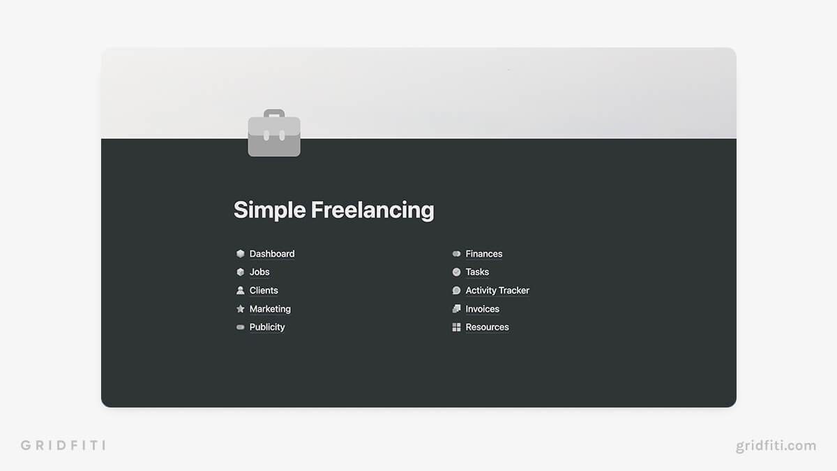 Freelancing Template for Notion