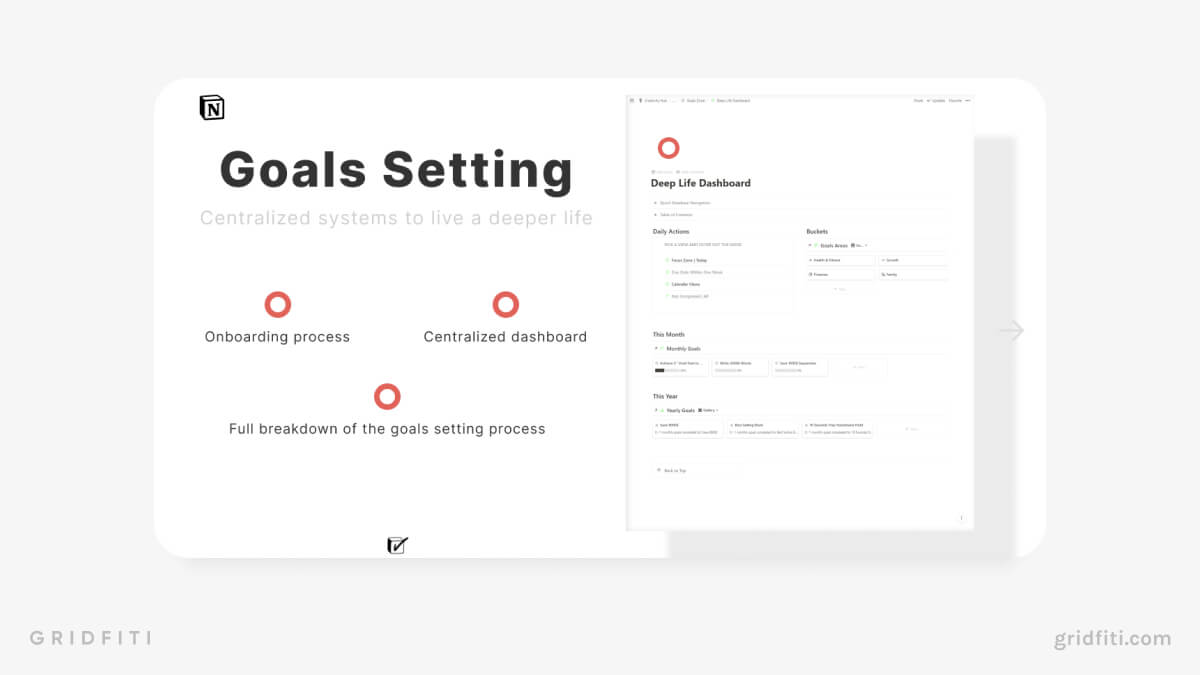 Goal-Setting Template for Notion