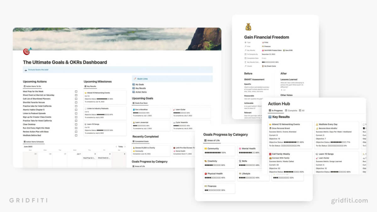 Notion Goal Setting Template