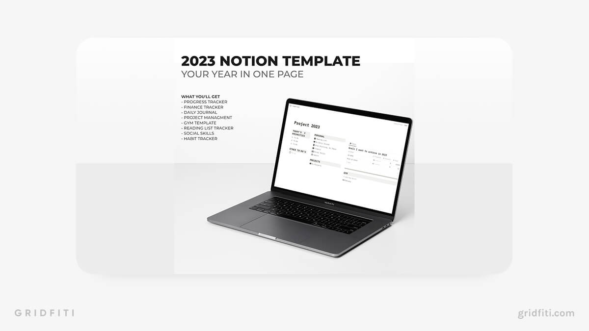 Project 2023 Notion Template