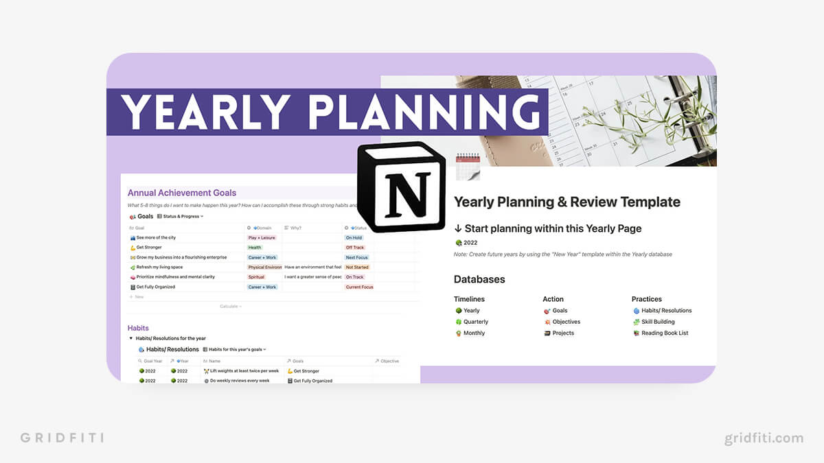 14 Notion New Year's Resolution & Year in Review Templates [2024]