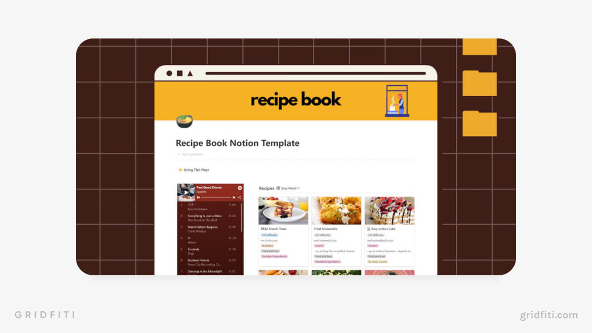 Recipe Book Notion Template for Cooking