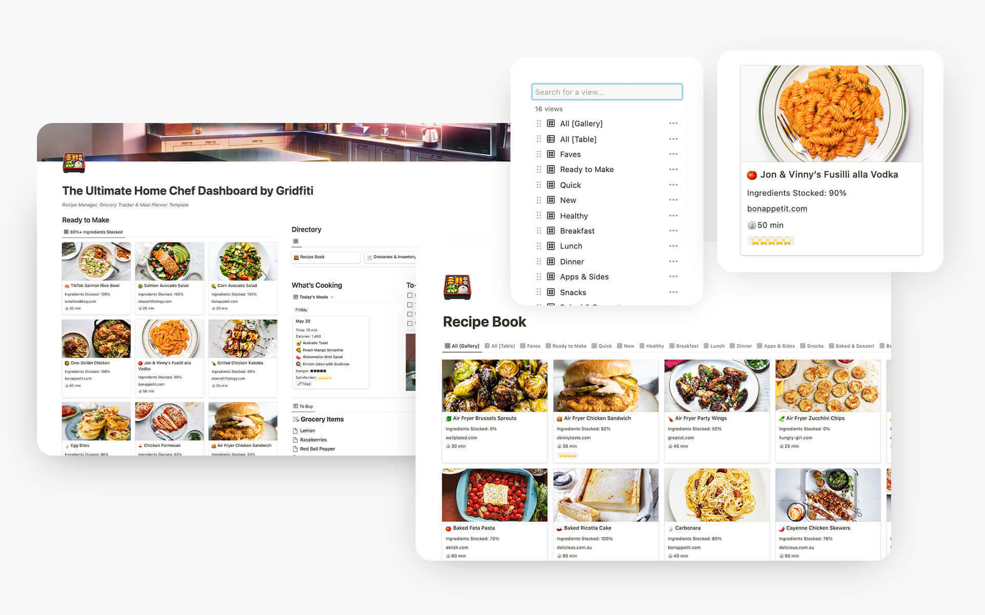 5+ Notion Recipe Templates & Digital Cookbook Ideas Gridfiti