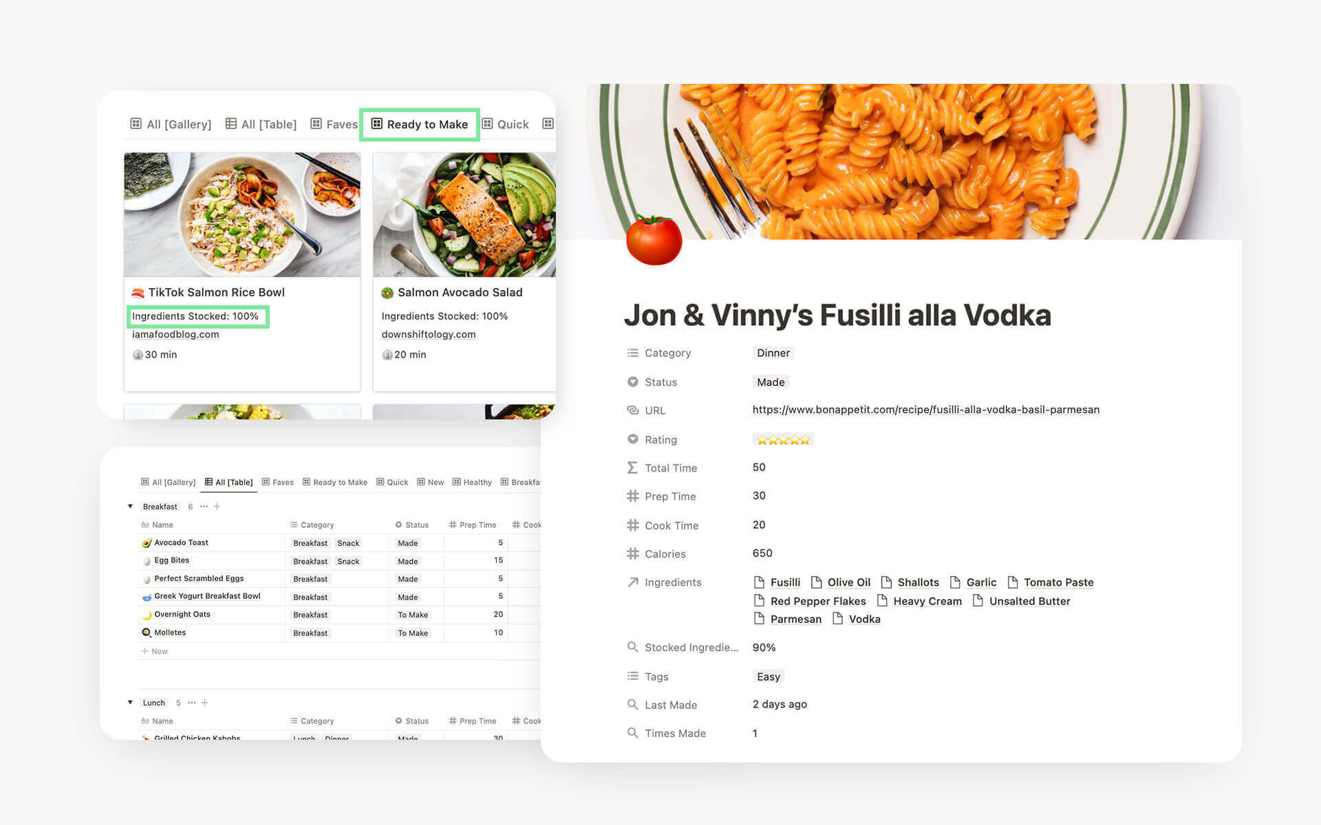 5+ Notion Recipe Templates & Digital Cookbook Ideas Gridfiti