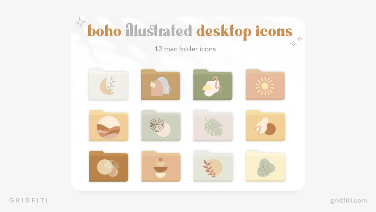 Boho Folder Icons