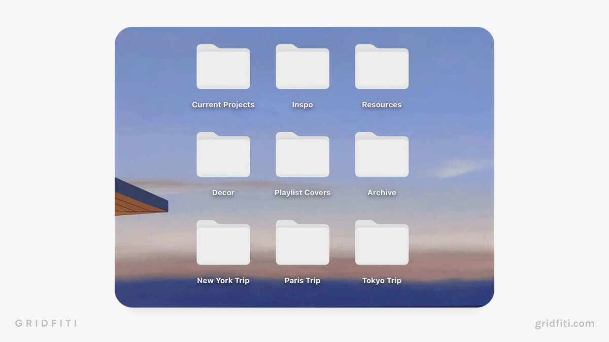 White Folder Icon