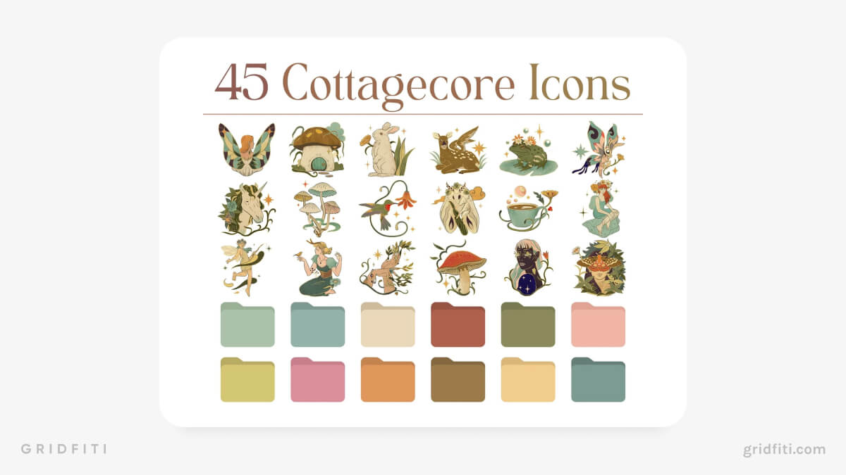 Cottagecore Folder Icons