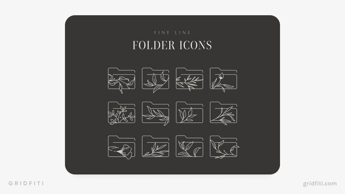 Minimalist Folder Icons
