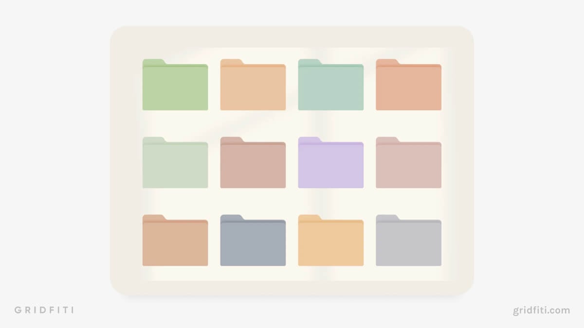 Pastel Folder Icons