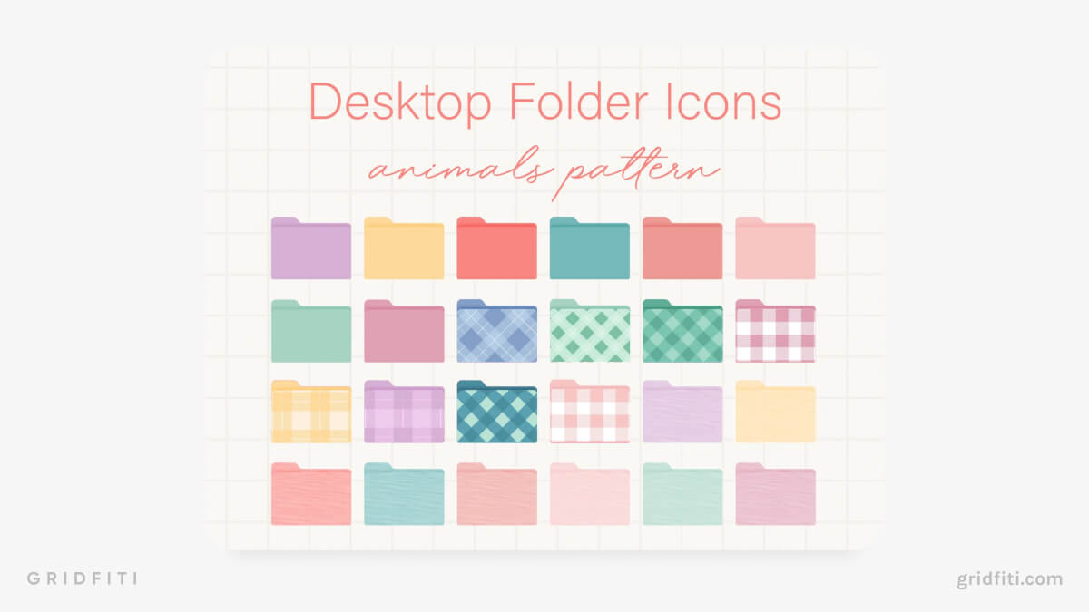 Patterned Folder Icons