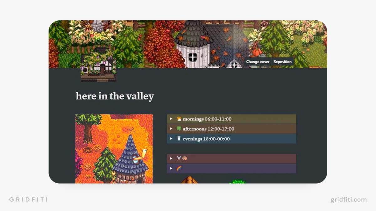 Stardew Valley Notion Template